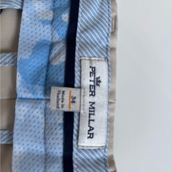 Peter Millar Tan Flat Front Shorts for Casual Elegance - Picture 10 of 12